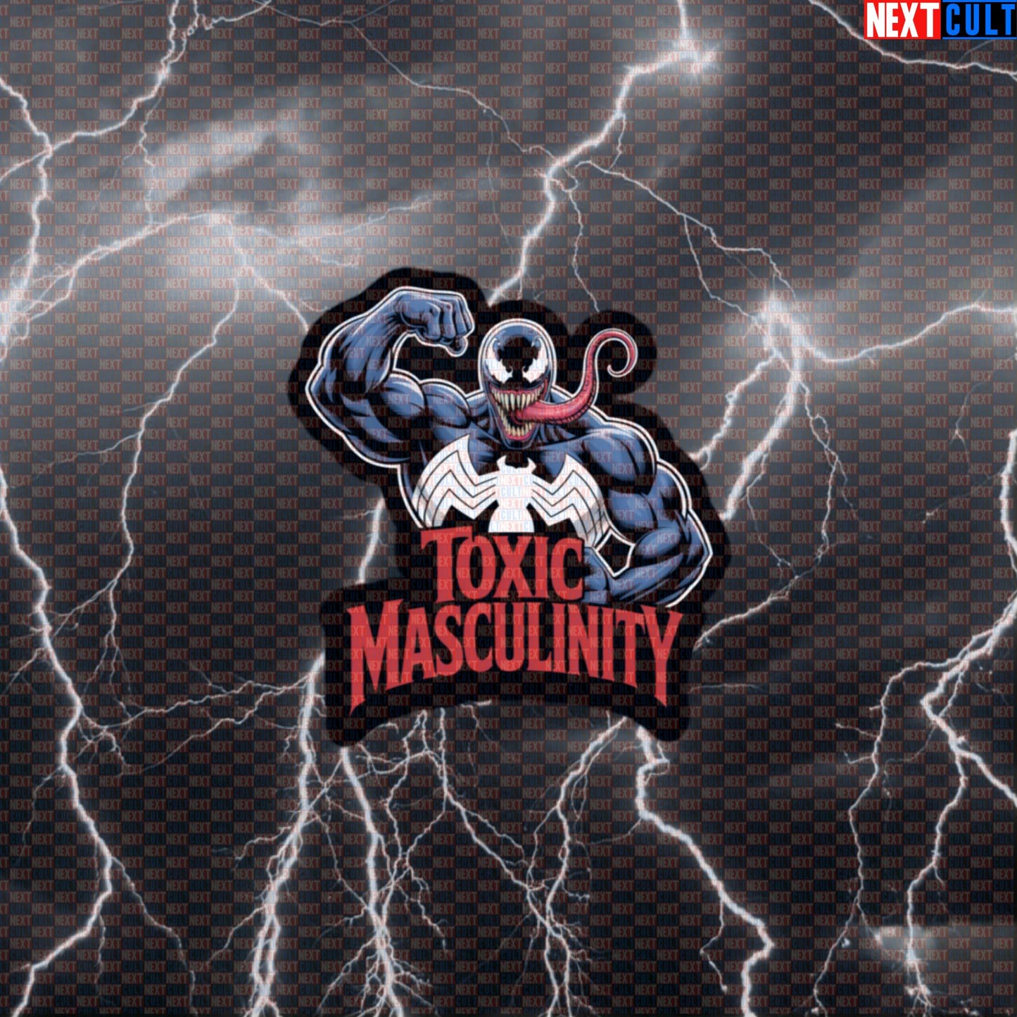 Toxic Masculinity Venom Funny Gym Sticker Decal for Water Bottles Laptops Gym Gear Comic Meme Default Title Stickers Next Cult Brand