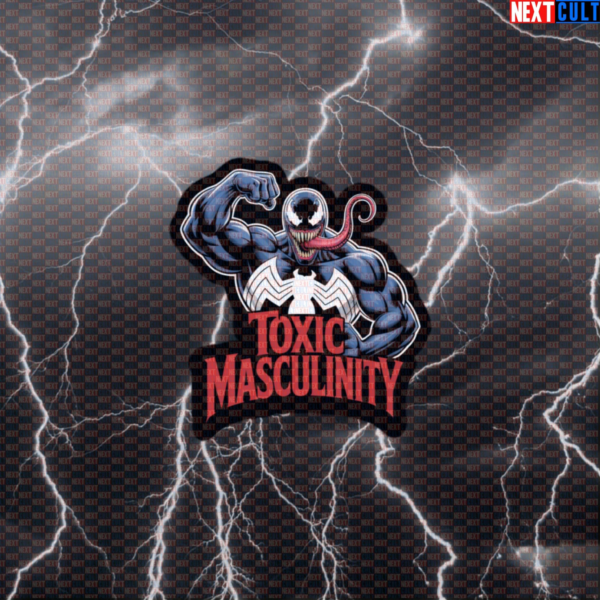 Toxic Masculinity Venom Funny Gym Sticker Decal for Water Bottles Laptops Gym Gear Comic Meme Default Title Stickers Next Cult Brand