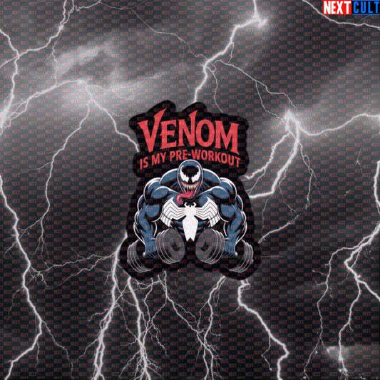 Venom Is My Preworkout Funny Gym Sticker Decal for Water Bottles Laptops Gym Gear Marvel Venom Fans Default Title Stickers Next Cult Brand