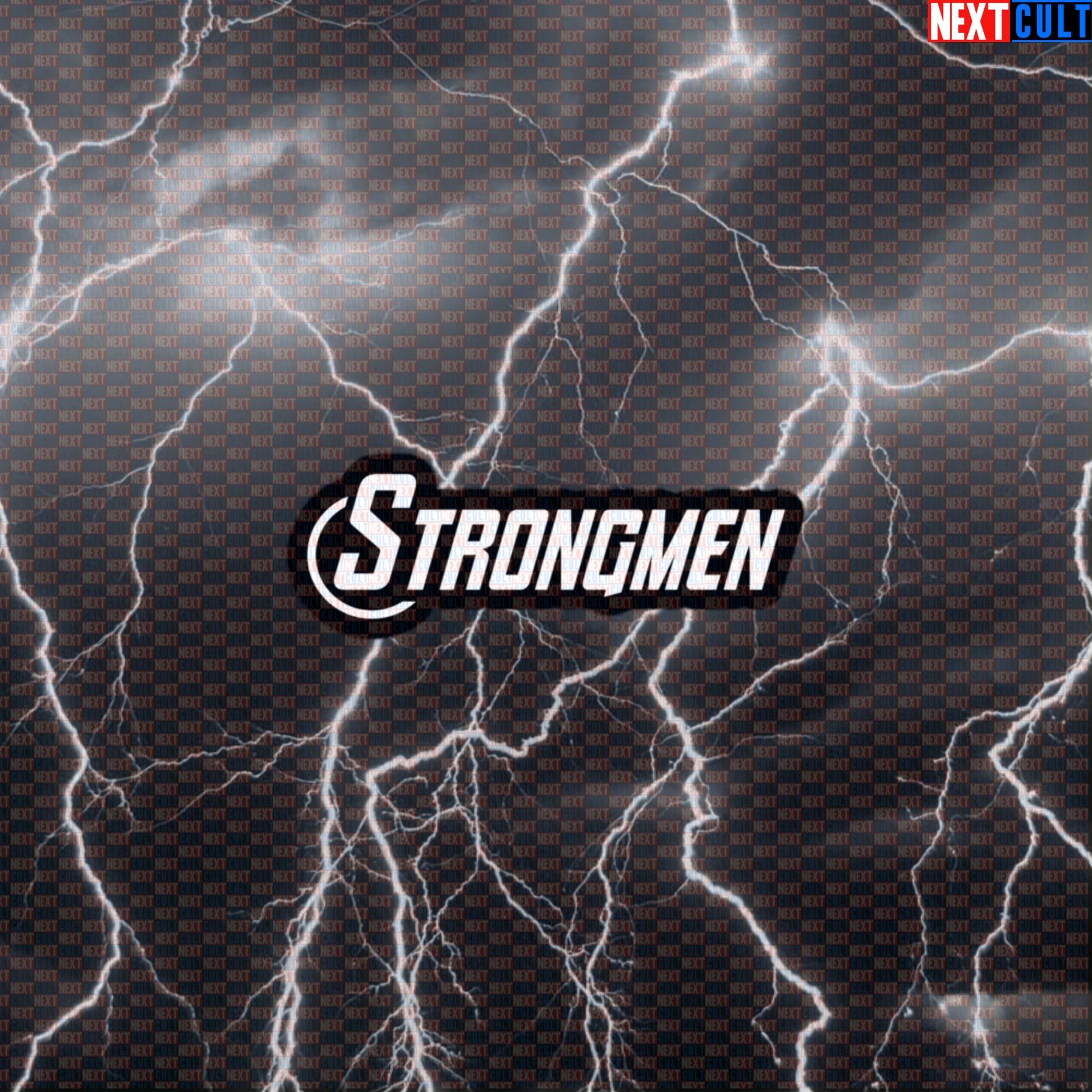Avengers Strongman Funny Gym Sticker Decal for Water Bottles Laptops Gym Gear Superhero Workout Fans Default Title Avengers Films Fitness Gym Strongman Superheroes Workout Next Cult Brand