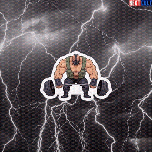 Funny Bane Gym Sticker Superhero Workout Decal for Water Bottles Laptops Gym Gear Meme Fitness Fans Default Title Bane Bodybuilding Films Fitness Gym Leg Day Powerlifting Superheroes Workout Next Cult Brand