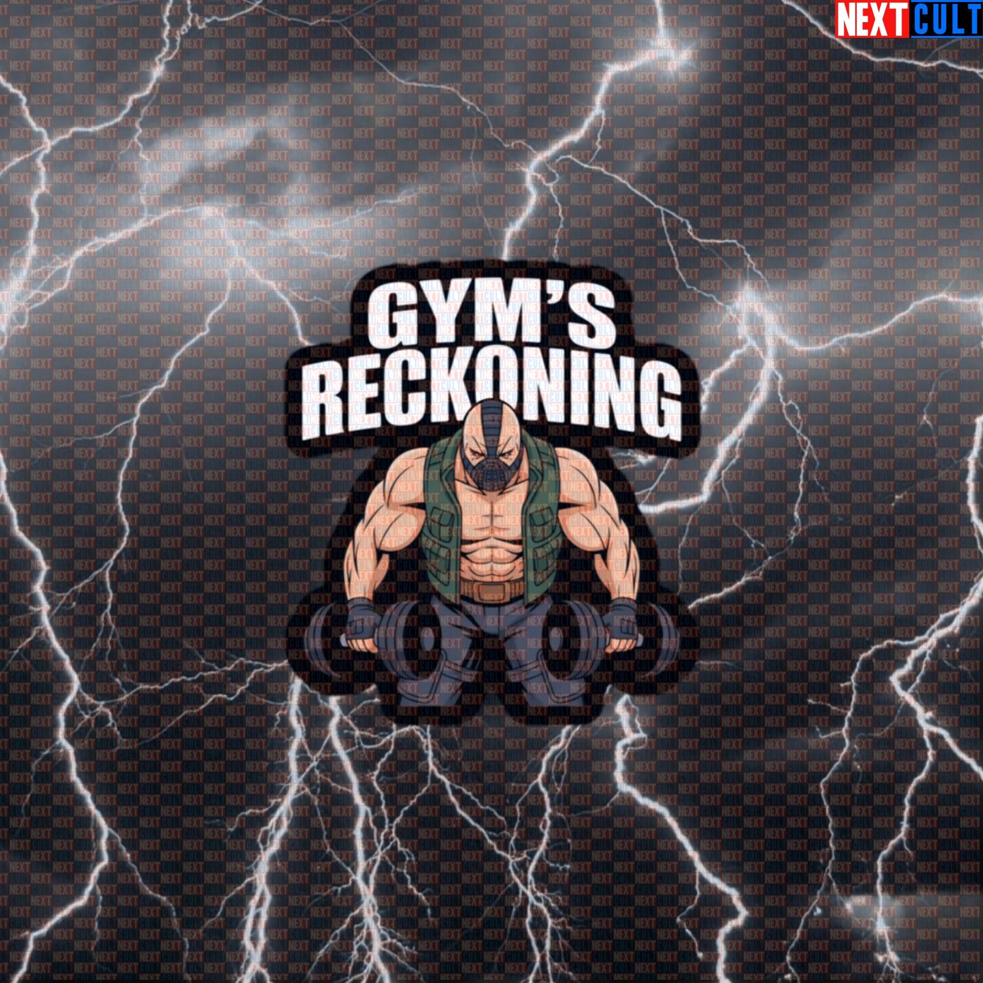 Funny Gym Bane Reckoning Gym Sticker Decal for Water Bottles Laptops Workout Gear Default Title Stickers Next Cult Brand