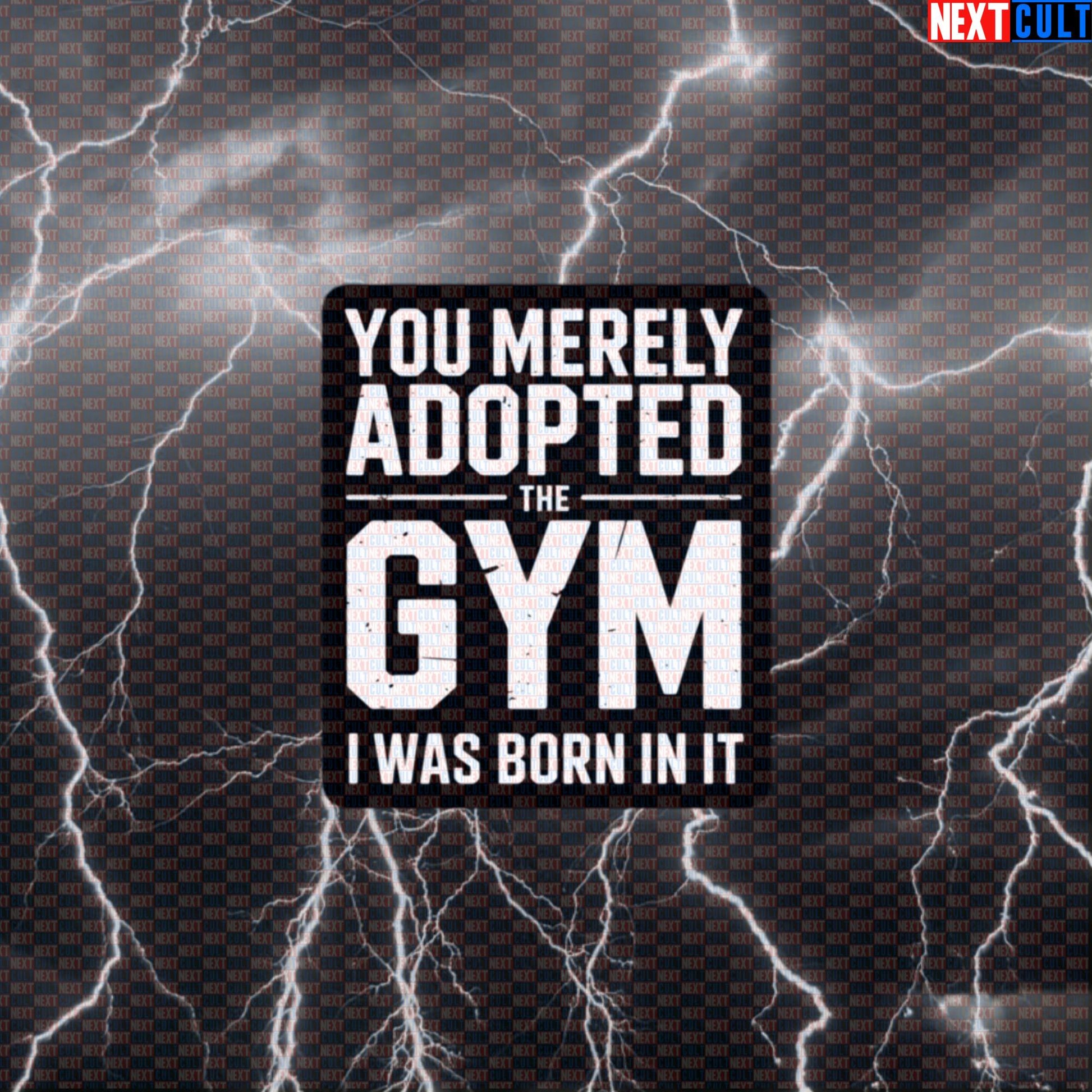 You Merely Adopted the Gym Funny Gym Sticker Bane Meme Decal for Water Bottles Laptops Gym Gear Default Title Bane Bodybuilding Films Fitness Gym Powerlifting Superheroes Workout Next Cult Brand