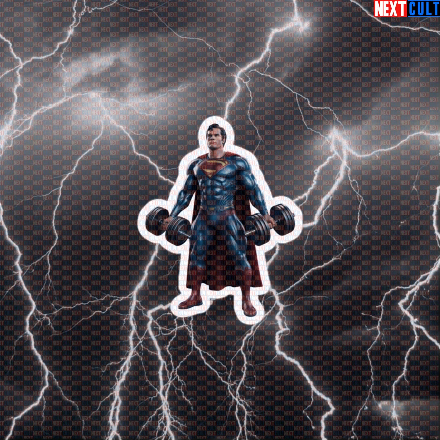 Superman Gym Hero Funny Gym Sticker Decal for Water Bottles Laptops Gym Gear Comic Workout Fans Default Title Stickers Next Cult Brand