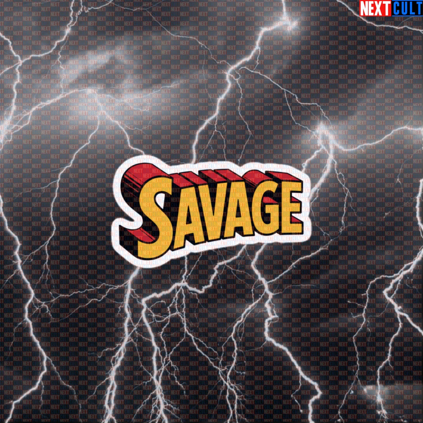 Savage Superman Funny Gym Sticker Comic Hero Workout Sticker for Water Bottles Laptops Gym Gear Decal Default Title Stickers Bodybuilding Films Fitness Gym Justice League Powerlifting Superheroes Superman Workout Next Cult Brand