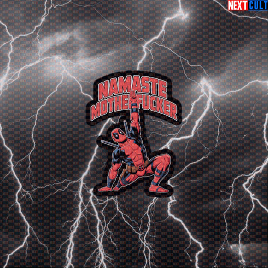 Namaste Motherfucker Funny Gym Sticker Decal for Water Bottles Laptops Yoga Workout Gear Default Title Stickers Next Cult Brand