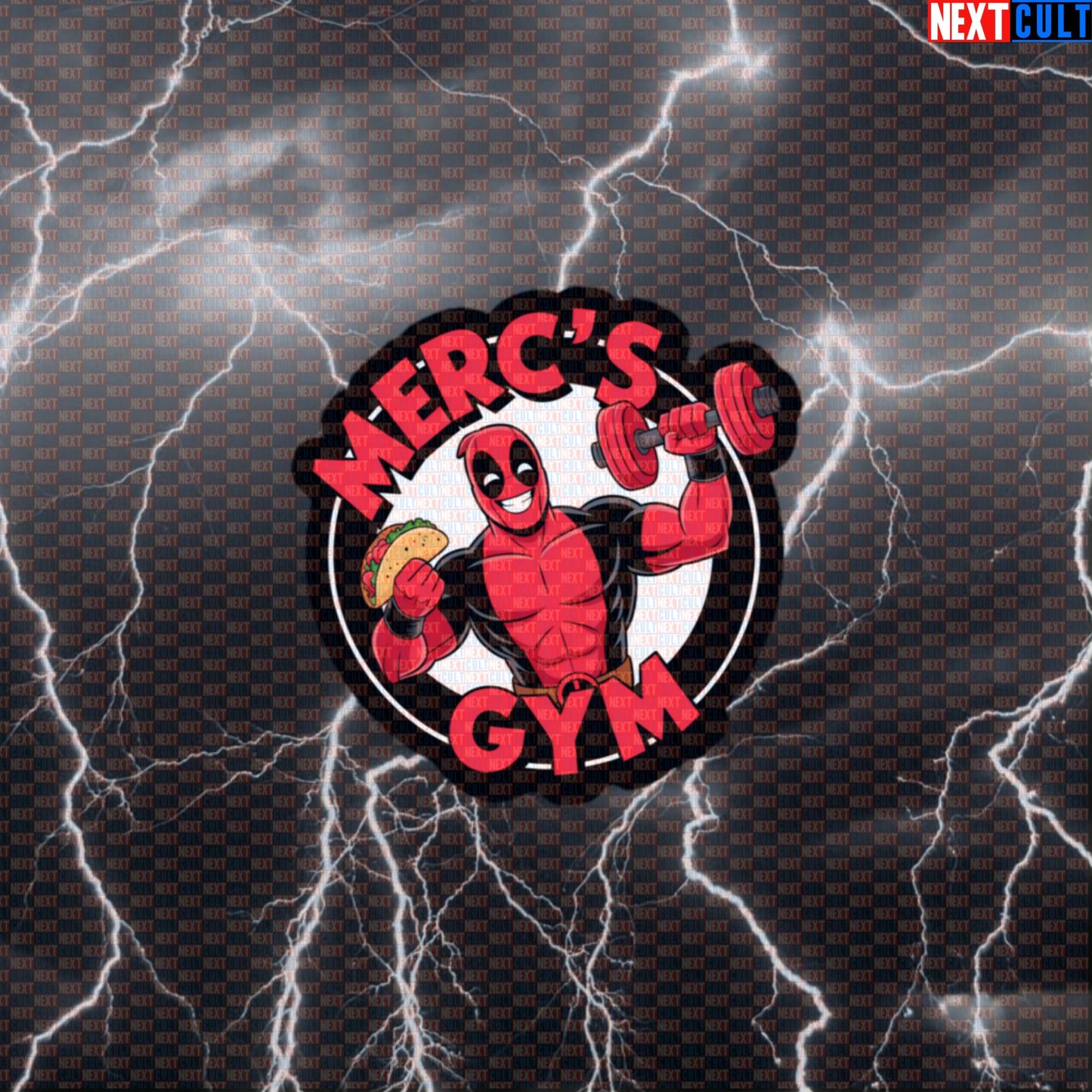 Funny Deadpool Tacos Gym Sticker Decal for Water Bottles Laptops Gym Gear Taco Lovers Default Title Bodybuilding Deadpool Fast Food Films Fitness Gym Superheroes Workout Next Cult Brand