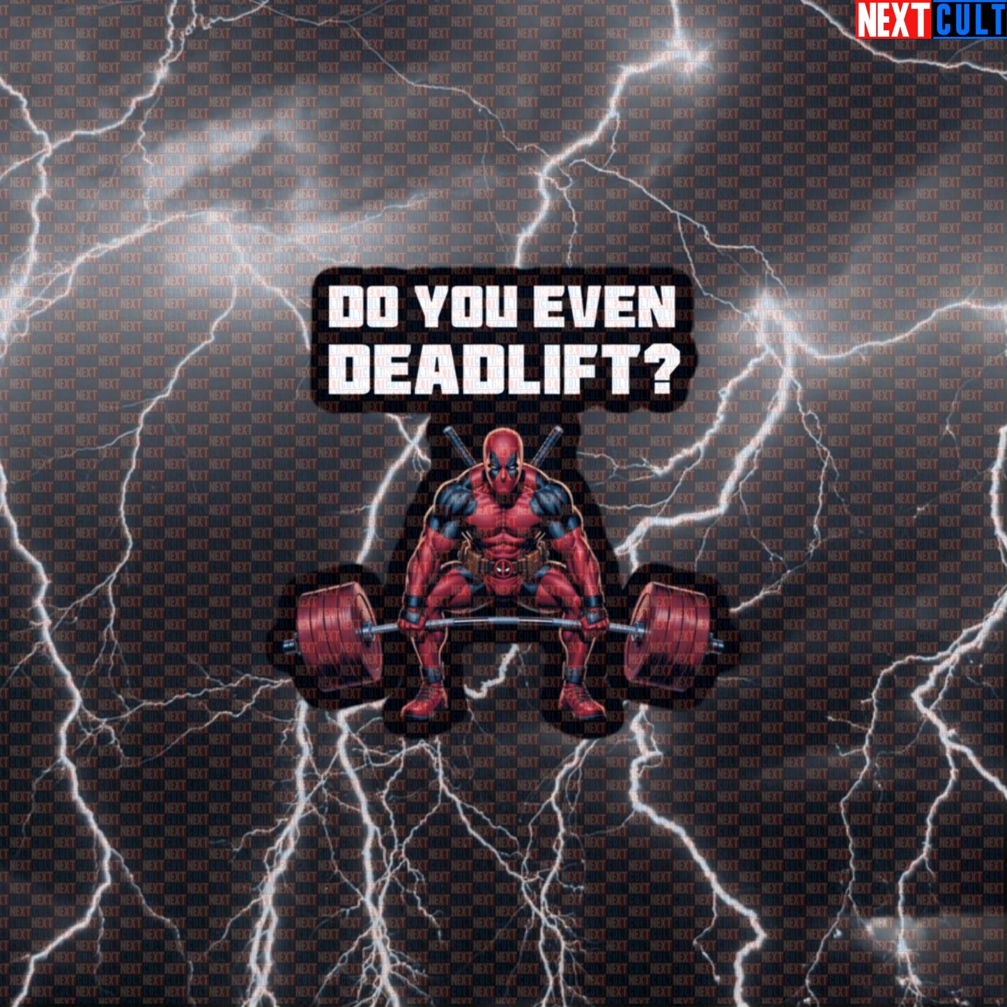 Do You Even Deadlift Funny Gym Sticker Decal for Water Bottles Laptops Gym Gear Deadpool Fans Default Title Bodybuilding Deadpool Films Fitness Gym Leg Day Powerlifting Superheroes Workout Next Cult Brand