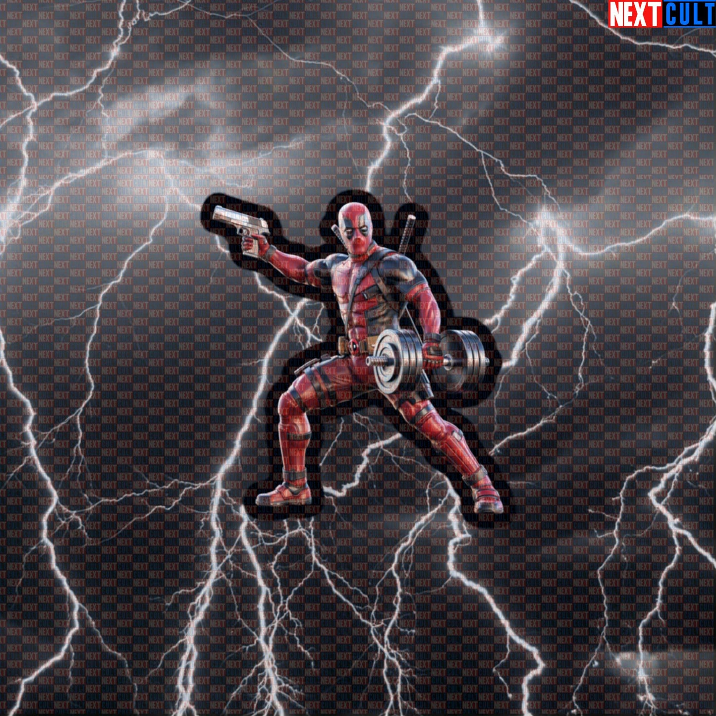 Deadpool Gym Hero Funny Gym Sticker Decal for Water Bottles Laptops Gym Gear Workout Fans Default Title Stickers Next Cult Brand