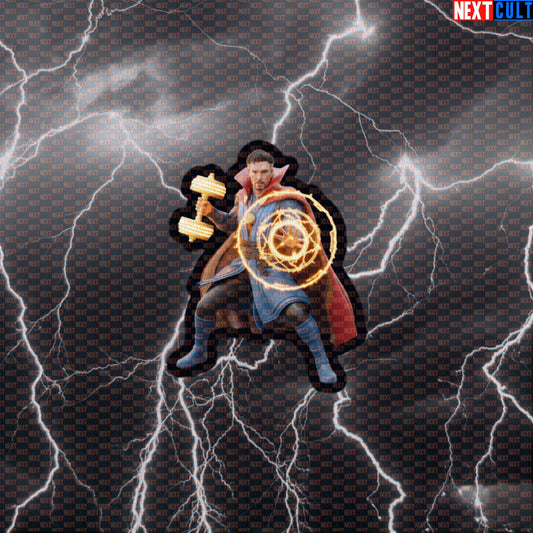 Doctor Strange Funny Gym Sticker Decal for Water Bottles Laptops Gym Gear Superhero Workout Fans Default Title Stickers Next Cult Brand