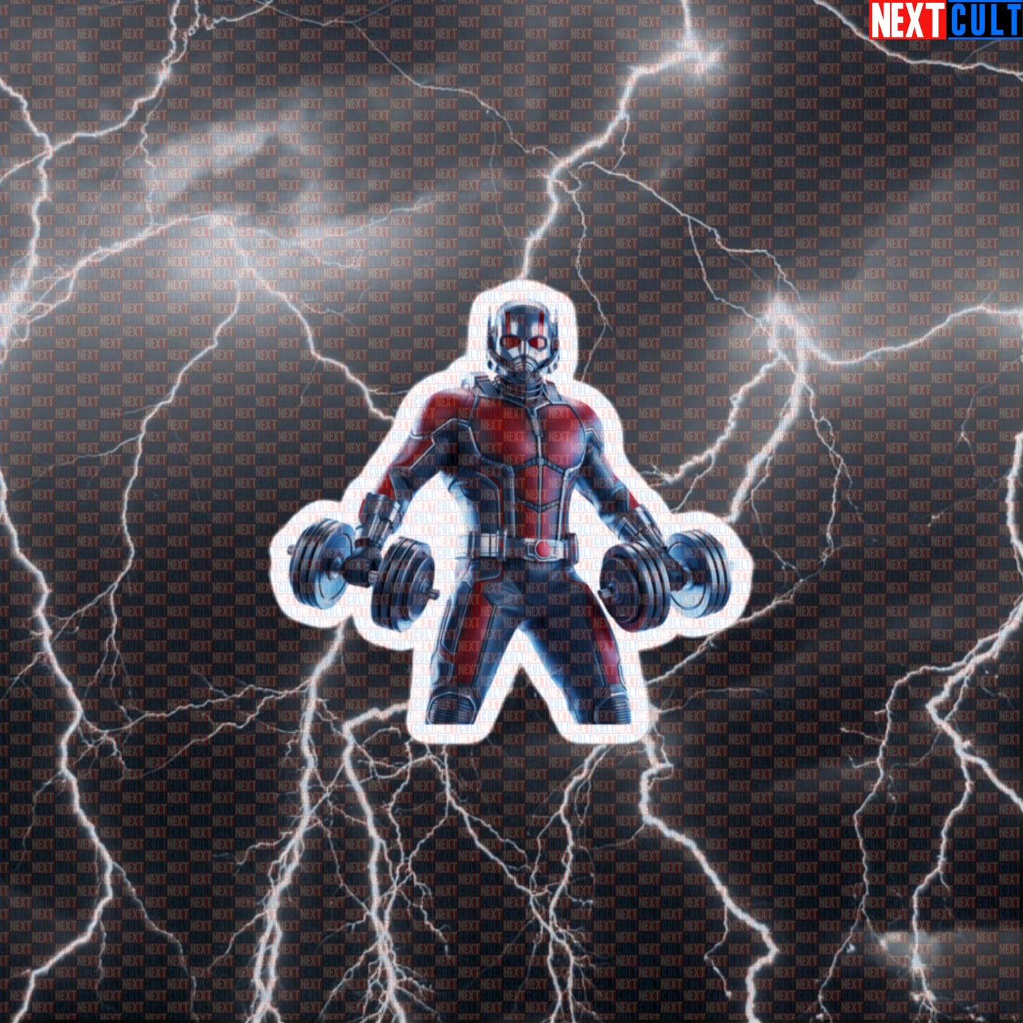 Funny Ant Man Gym Sticker Decal for Water Bottles Laptops Gym Gear Superhero Workout Fans Default Title Stickers Next Cult Brand