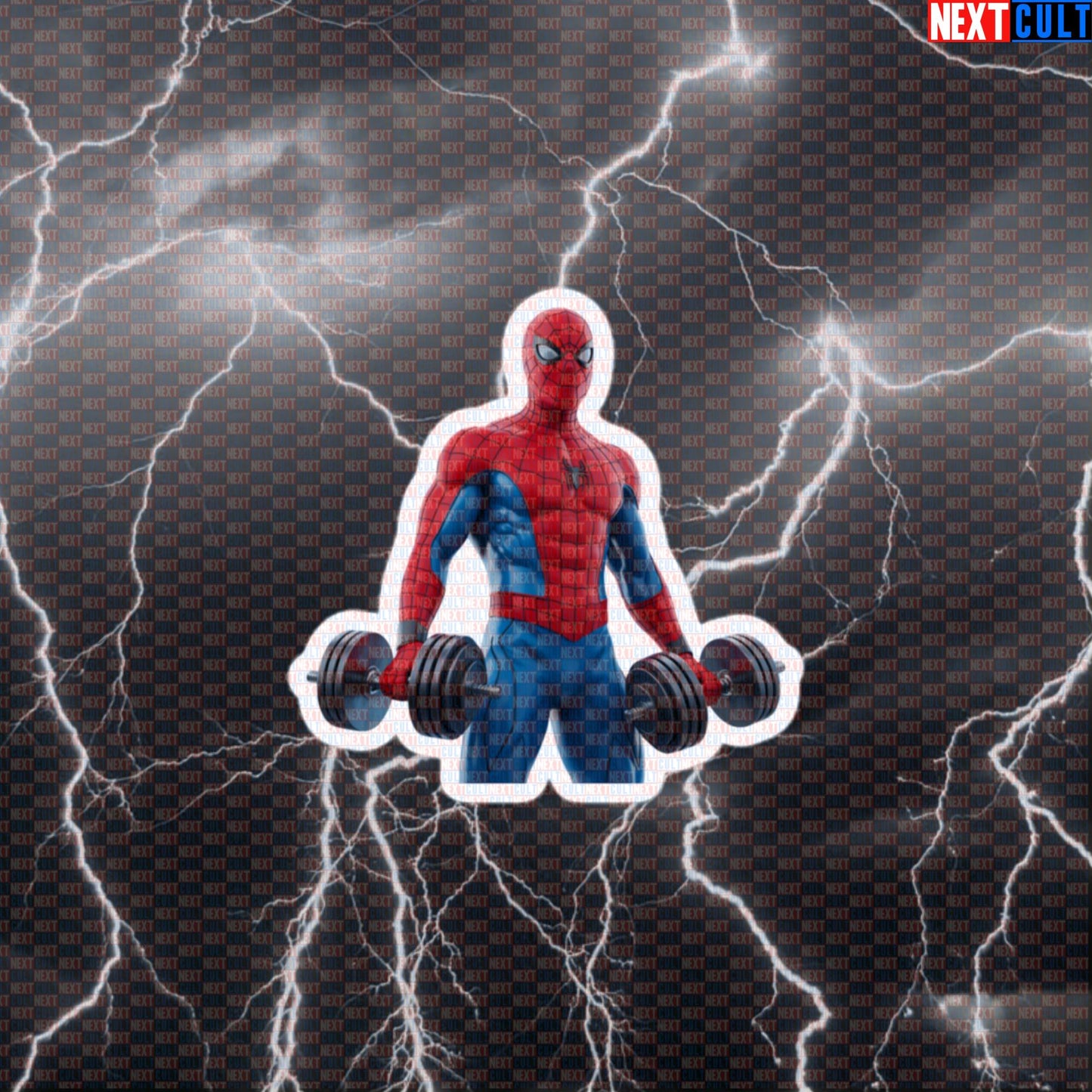 Funny Spider Gym Sticker Superhero Workout Sticker Decal for Water Bottles Laptops Gym Gear Default Title Stickers Next Cult Brand