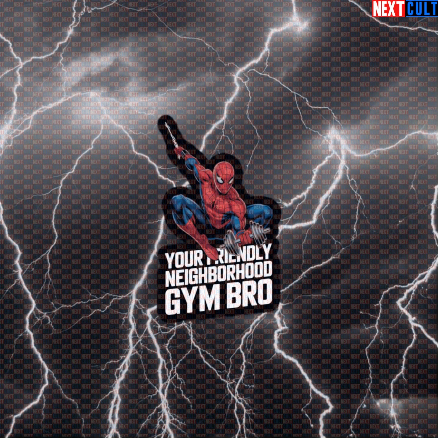 Your Friendly Neighborhood Gymbro Spider-Man Funny Gym Sticker Workout Sticker Fitness Bodybuilding Powerlifting Meme Decal Default Title Stickers Next Cult Brand