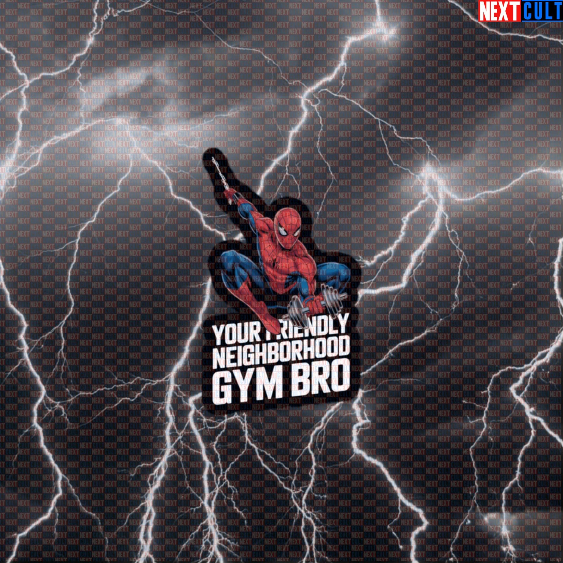 Your Friendly Neighborhood Gymbro Spider-Man Funny Gym Sticker Workout Sticker Fitness Bodybuilding Powerlifting Meme Decal Default Title Stickers Next Cult Brand