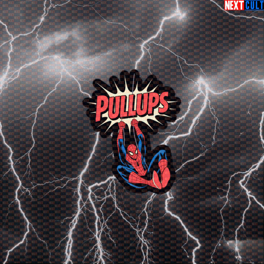 Funny Gym Spider Hero Pullups Sticker Decal for Water Bottles Laptops Gym Gear Workout Sticker for Lifters Default Title Avengers Bodybuilding Calisthenics Films Fitness Gym Spiderman Superheroes Workout Next Cult Brand