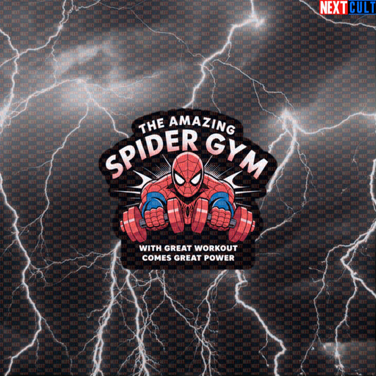 With Great Workout Comes Great Power Funny Gym Sticker Decal for Water Bottles Laptops Gym Gear Default Title Stickers Next Cult Brand