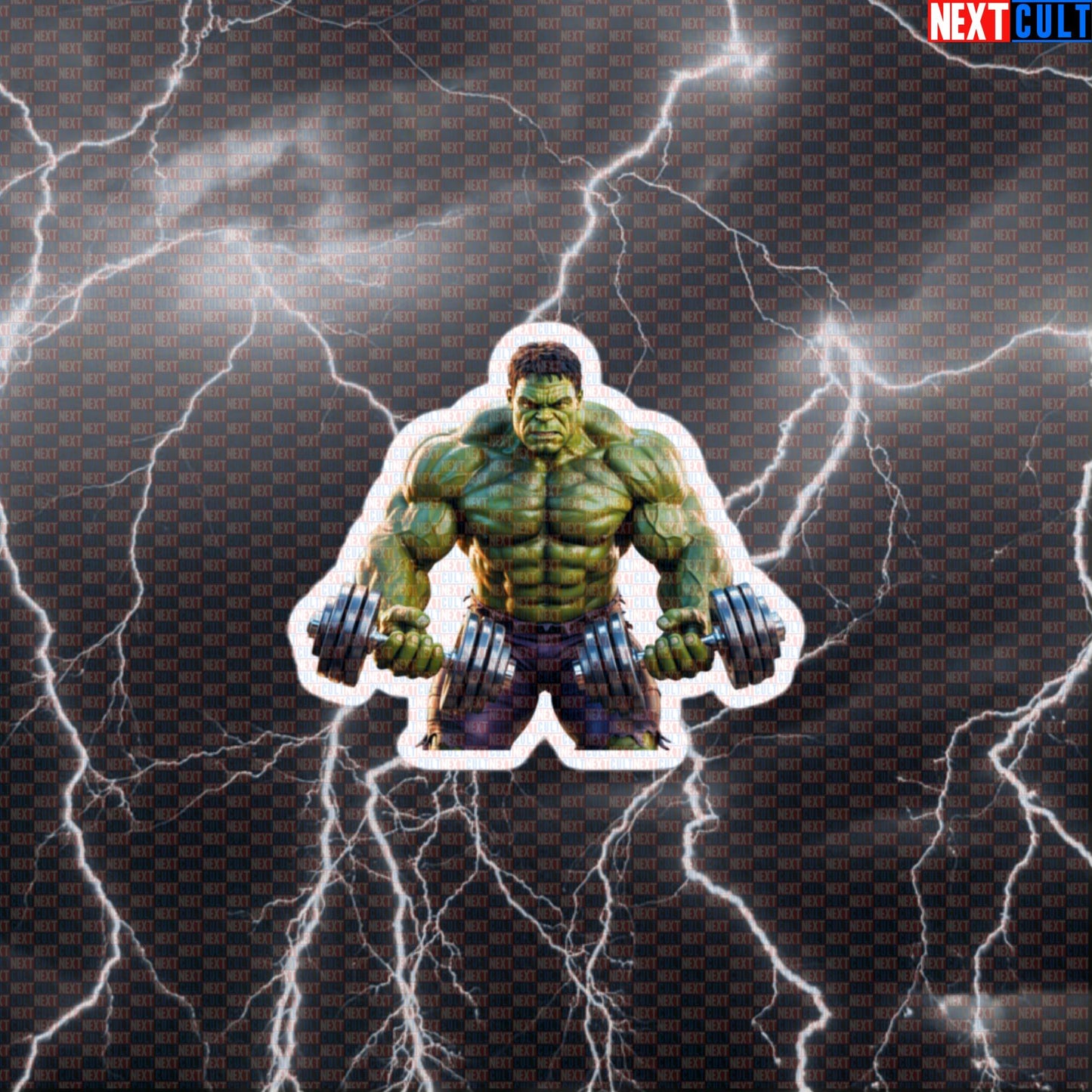 Hulk Smash Funny Gym Sticker Decal for Water Bottles Laptops Gym Gear Comic Workout Sticker Default Title Stickers Next Cult Brand