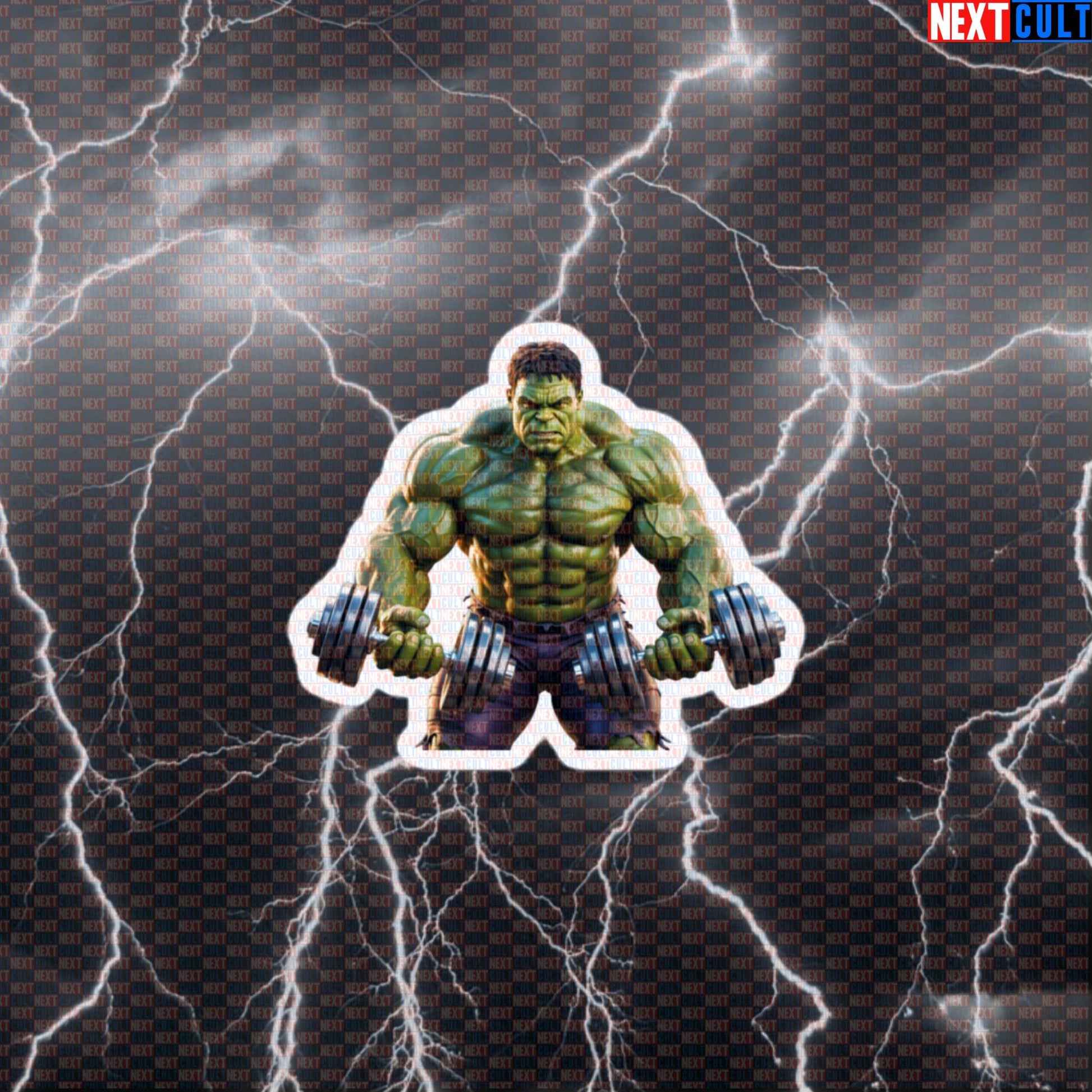 Hulk Smash Funny Gym Sticker Decal for Water Bottles Laptops Gym Gear Comic Workout Sticker Default Title Stickers Next Cult Brand