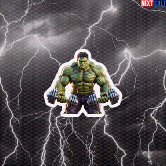 Hulk Smash Funny Gym Sticker Decal for Water Bottles Laptops Gym Gear Comic Workout Sticker Default Title Stickers Next Cult Brand