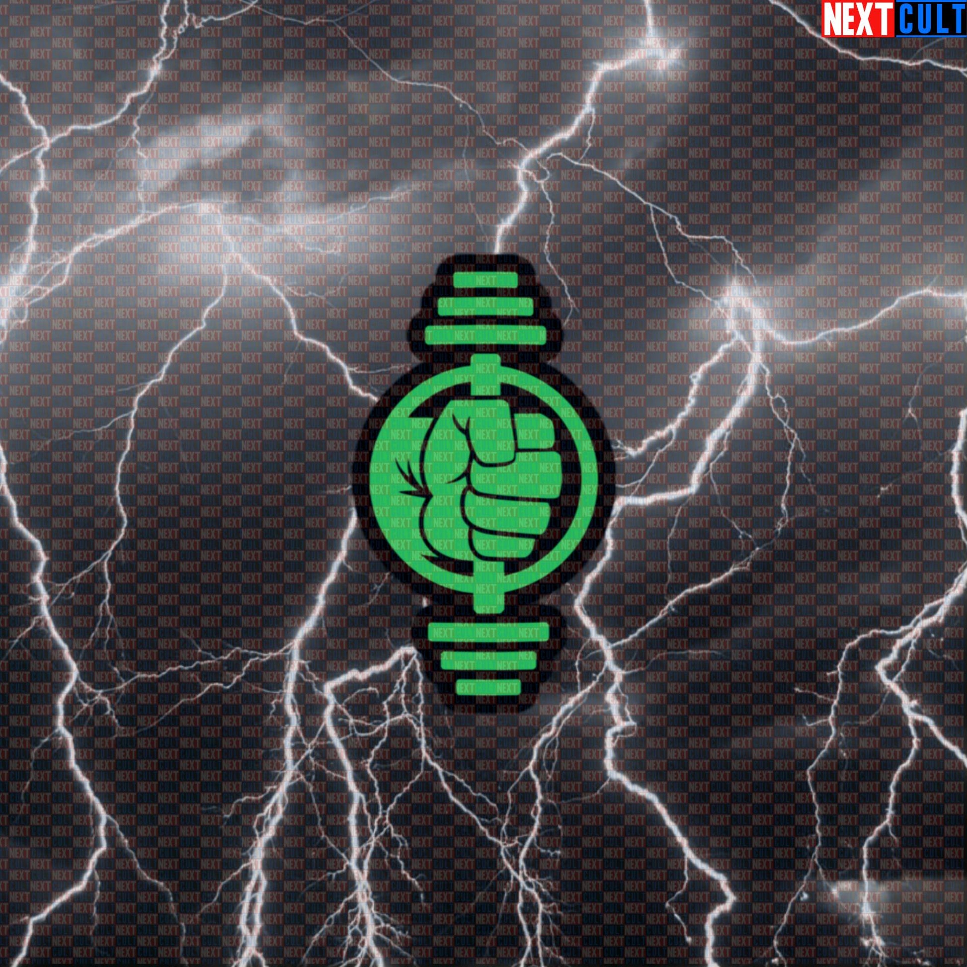 Smash Dumbbells Funny Gym Sticker Decal for Water Bottles Laptops Gym Gear Hulk Workout Fans Default Title Stickers Next Cult Brand
