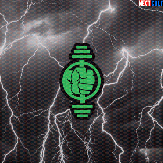 Smash Dumbbells Funny Gym Sticker Decal for Water Bottles Laptops Gym Gear Hulk Workout Fans Default Title Stickers Next Cult Brand