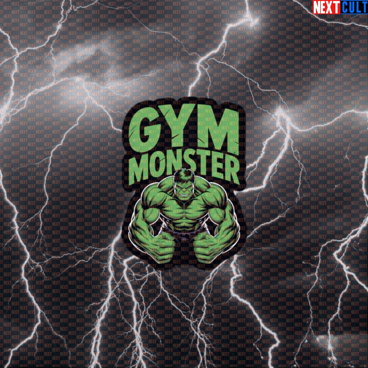 Funny Gym Monster Hulk Inspired Gym Sticker Decal for Water Bottles Laptops Workout Gear Default Title Stickers Next Cult Brand