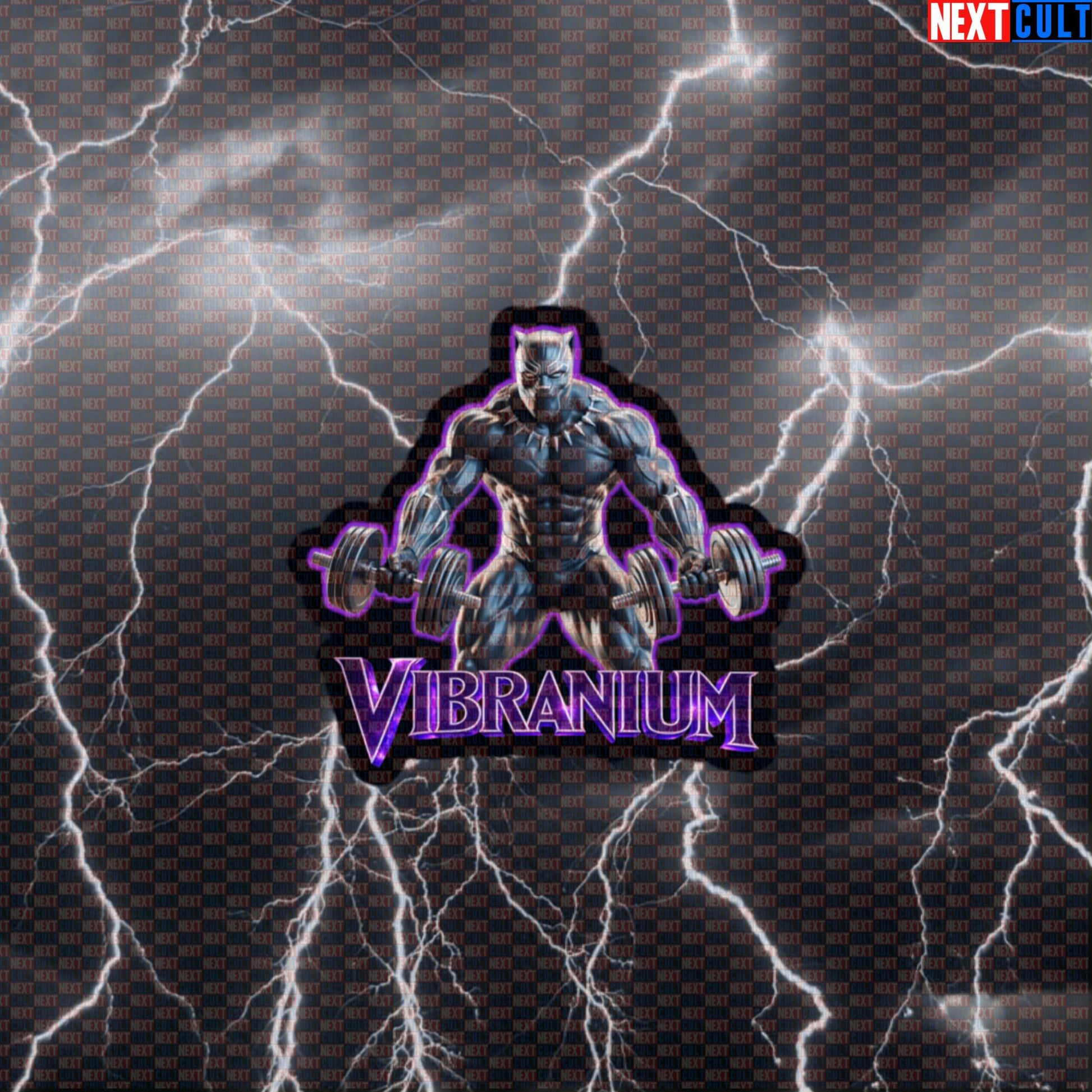 Vibranium Black Panther Funny Gym Sticker Workout Sticker Fitness Bodybuilding Powerlifting Meme Decal Default Title Stickers Next Cult Brand