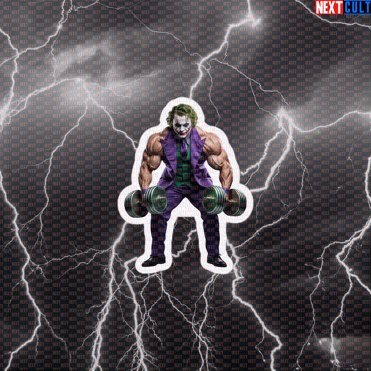 Joker Bodybuilder Funny Gym Sticker Workout Sticker Fitness Meme Lifting Humor Decal Default Title Stickers Next Cult Brand
