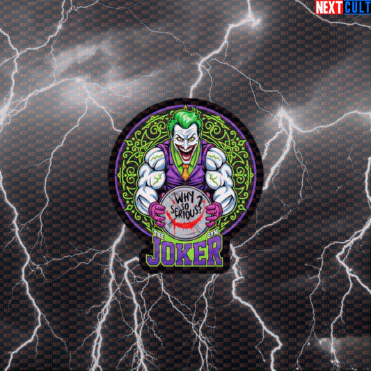 Jacked Joker Gym Sticker Funny Workout Sticker Gym Decal for Water Bottles Laptops Fitness Meme Lovers Default Title Stickers Next Cult Brand