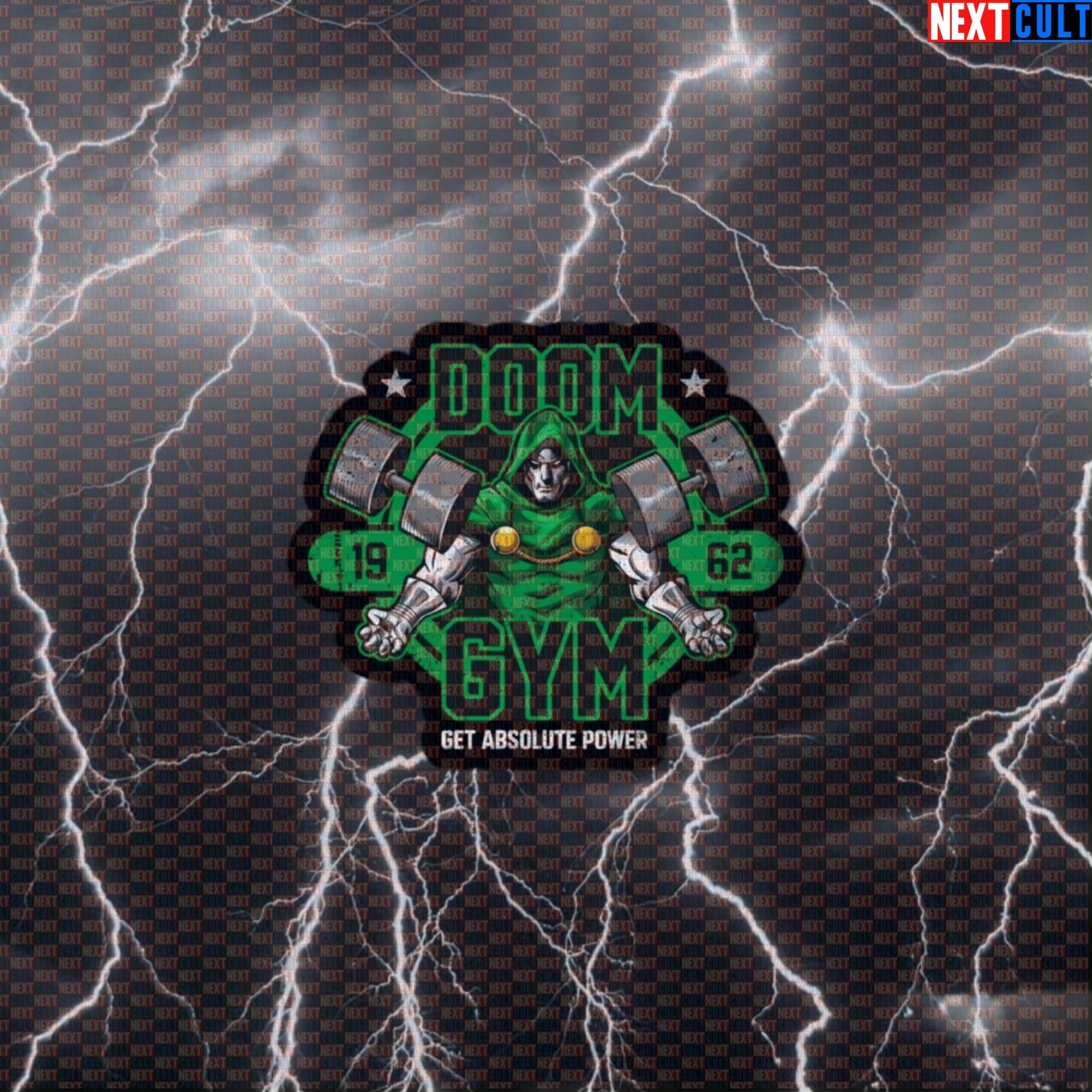 Doctor Doom Gym Villain Funny Gym Sticker Decal Workout Sticker for Fitness Fans Laptop Bottle Gym Gear Default Title Stickers Next Cult Brand
