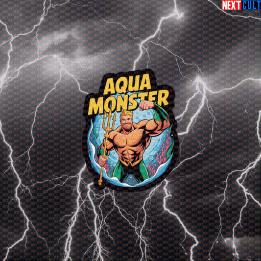 Aquatic Gym Hero Funny Gym Sticker Decal Comic Ocean Strength Workout Sticker for Lifters Bodybuilding Fans Default Title Stickers Next Cult Brand