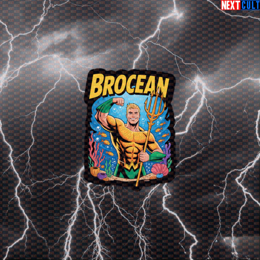 Brocean Gym Hero Funny Aquaman Gym Sticker Decal for Water Bottle Laptop Workout Sticker Fitness Meme Default Title Stickers Next Cult Brand
