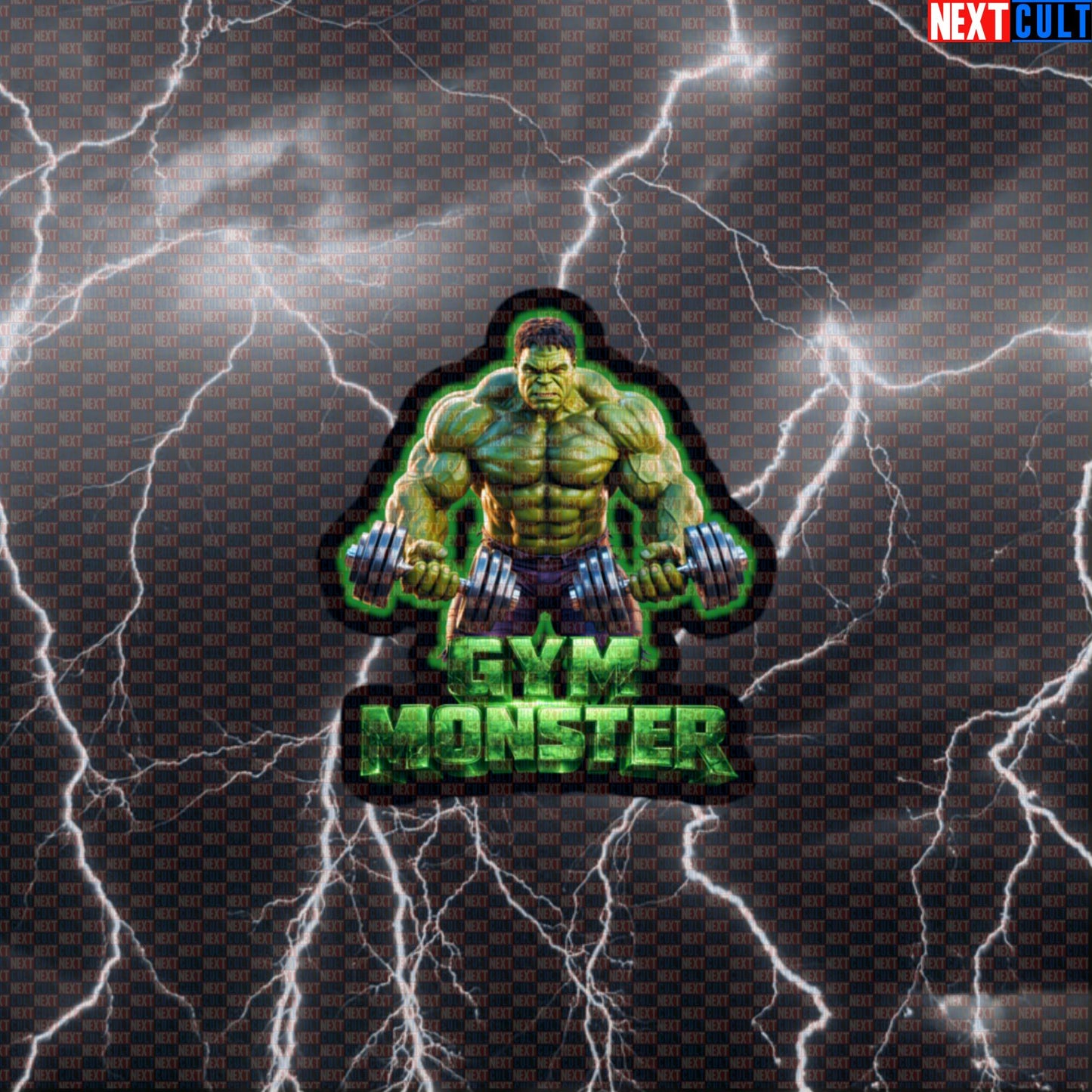 Gym Monster Hulk Funny Gym Sticker Workout Sticker Fitness Bodybuilding Muscle Meme Decal Default Title Stickers Next Cult Brand