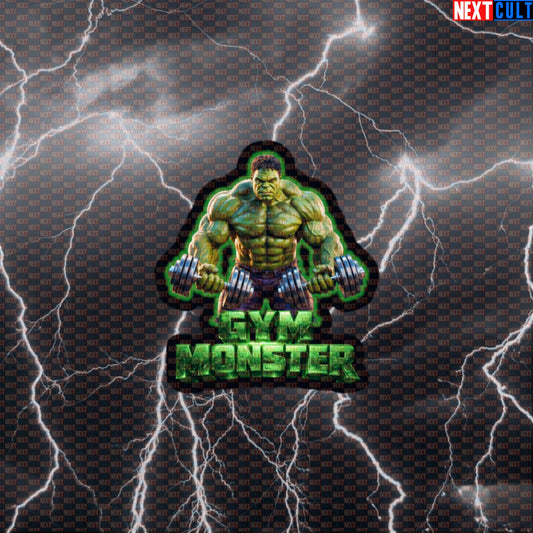Gym Monster Hulk Funny Gym Sticker Workout Sticker Fitness Bodybuilding Muscle Meme Decal Default Title Stickers Next Cult Brand