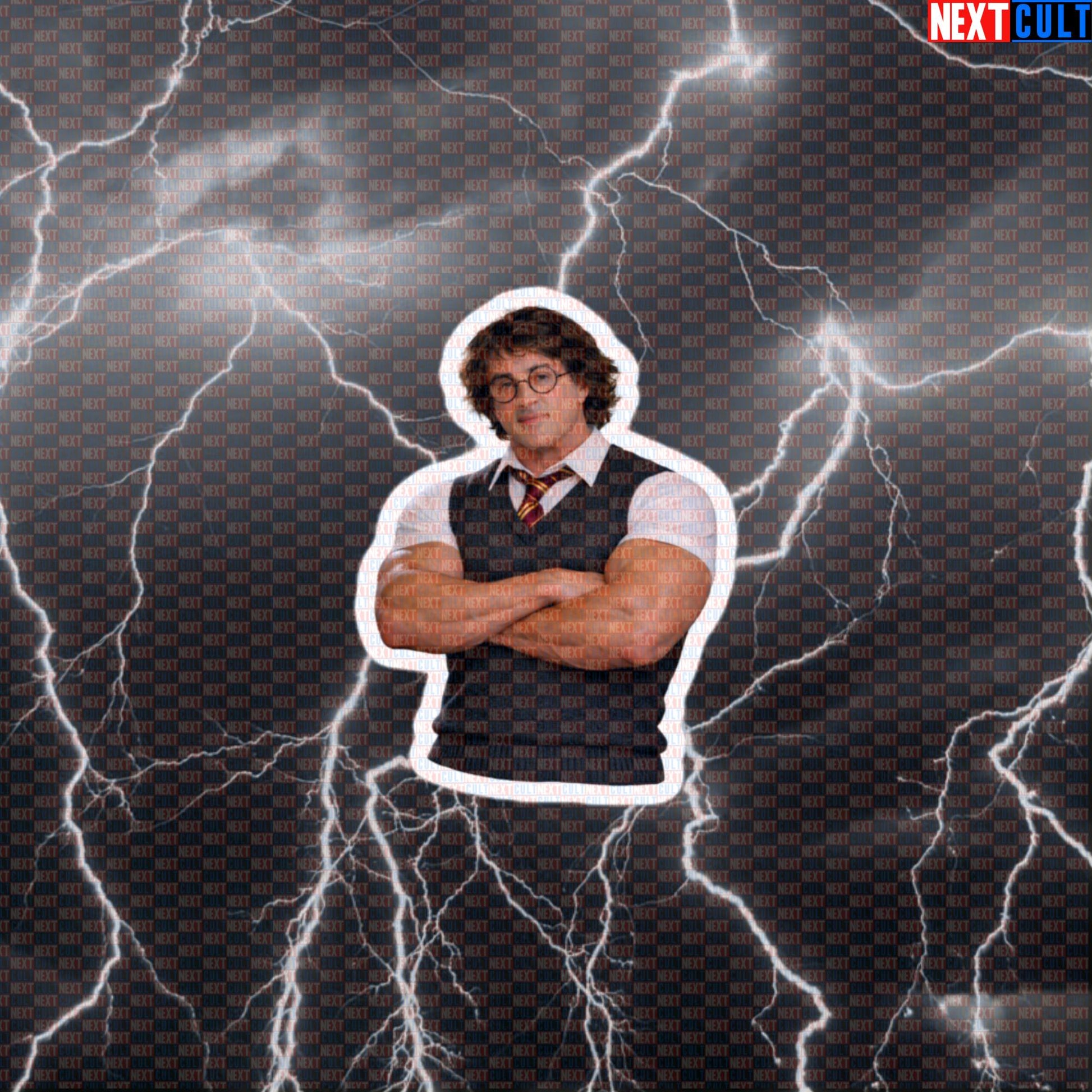 The Boy Who Lifted Funny Gym Sticker Rocky Potter Harry Potter Sylvester Stallone Workout Sticker Decal Default Title Stickers Next Cult Brand