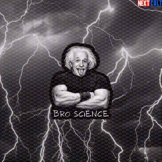 Bro Science Funny Gym Sticker Albert Einstein Science Based Lifting Workout Sticker Decal Default Title Stickers Next Cult Brand