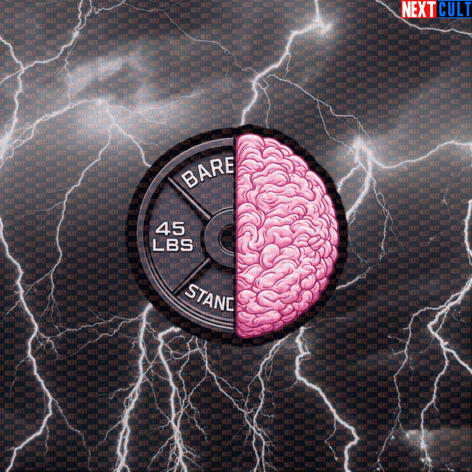Lift Smart Brain Weight Plate Funny Gym Sticker Mind Muscle Connection 45LB Plate Workout Decal Default Title Stickers Next Cult Brand