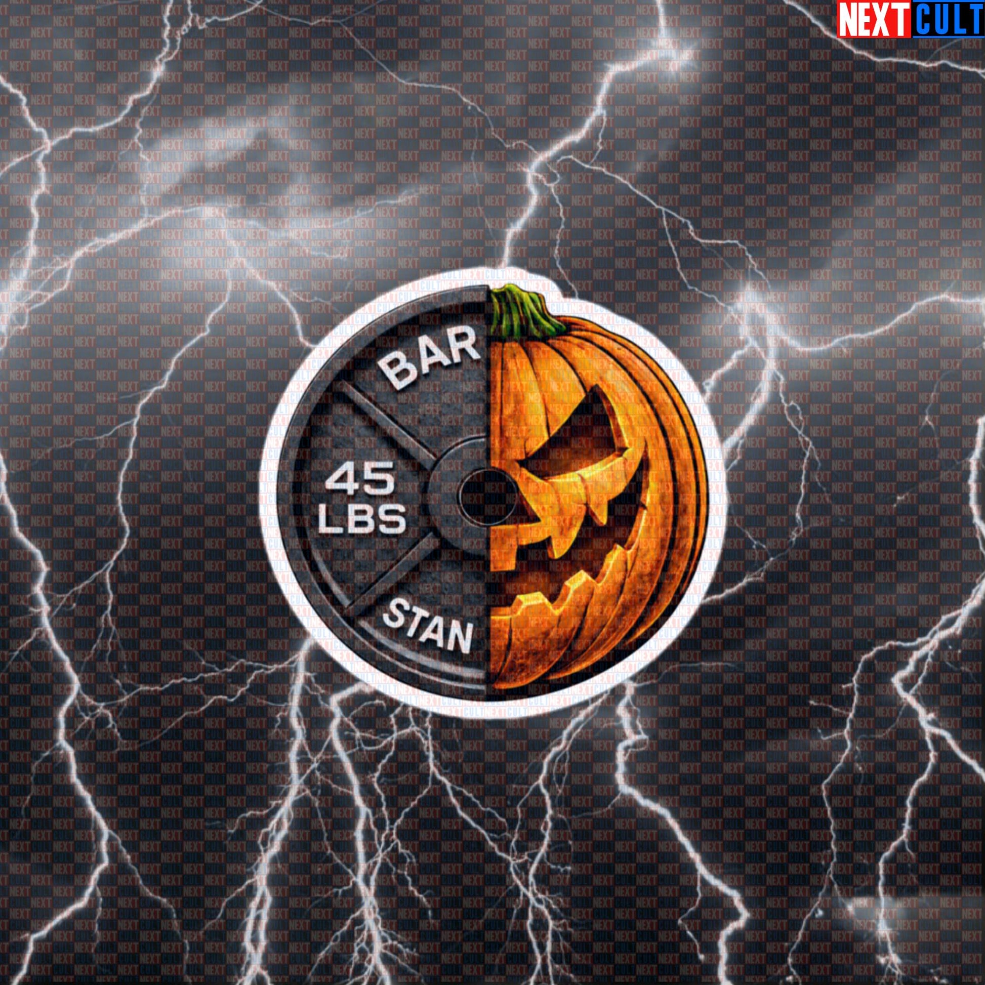 Halloween & Weights 45LB Pumpkin Weight Plate Funny Gym Sticker Spooky Workout Sticker Decal Default Title Stickers Next Cult Brand