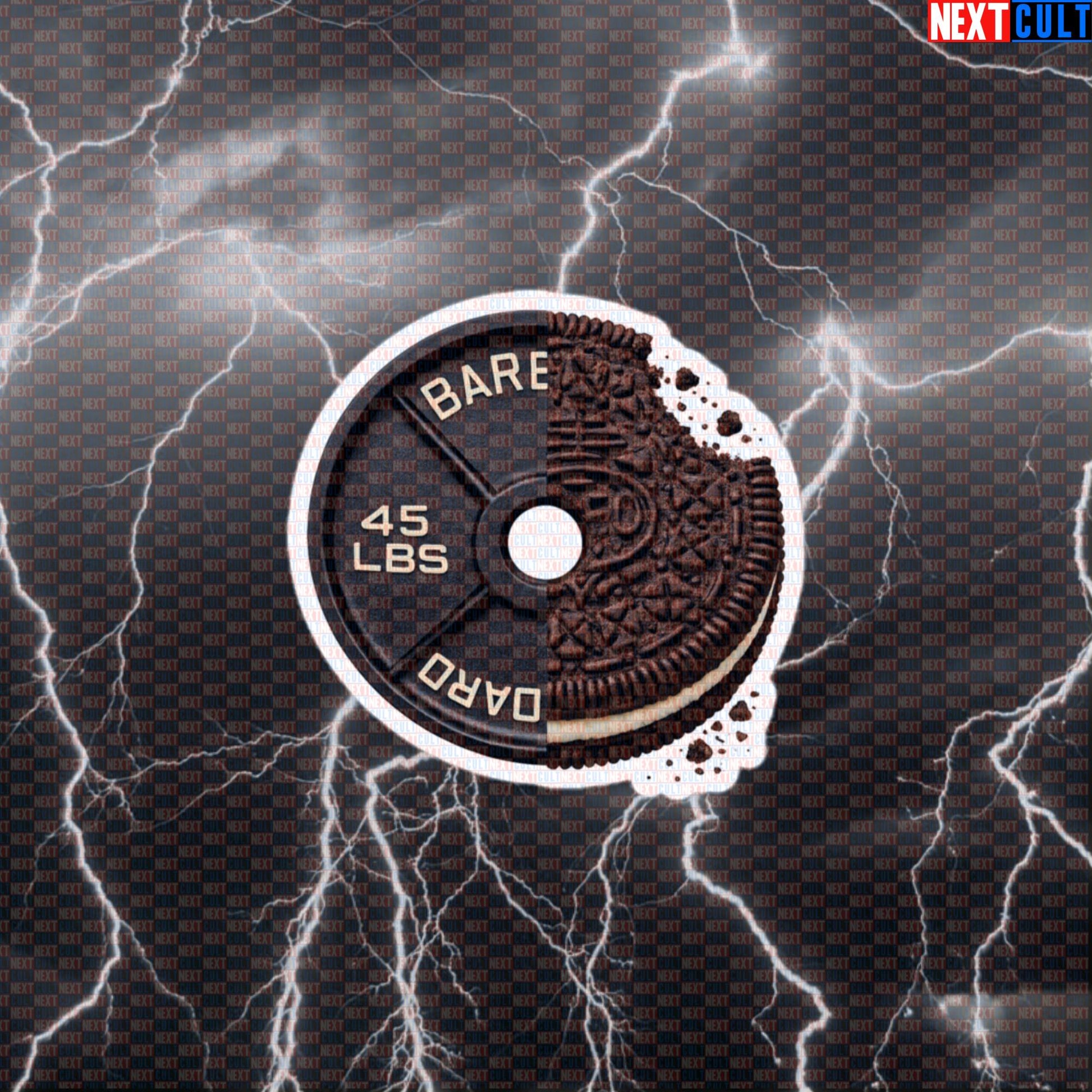 Cookies and Cream Weight Plate Funny Gym Sticker 45LB Plate Cookies & Weights Workout Sticker Fitness Decal Default Title Stickers Next Cult Brand