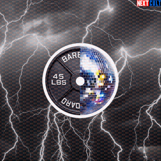 Disco Weight Plate Funny Gym Sticker 45LB Plate Disco & Weights Party Workout Sticker Fitness Decal Default Title Stickers Next Cult Brand