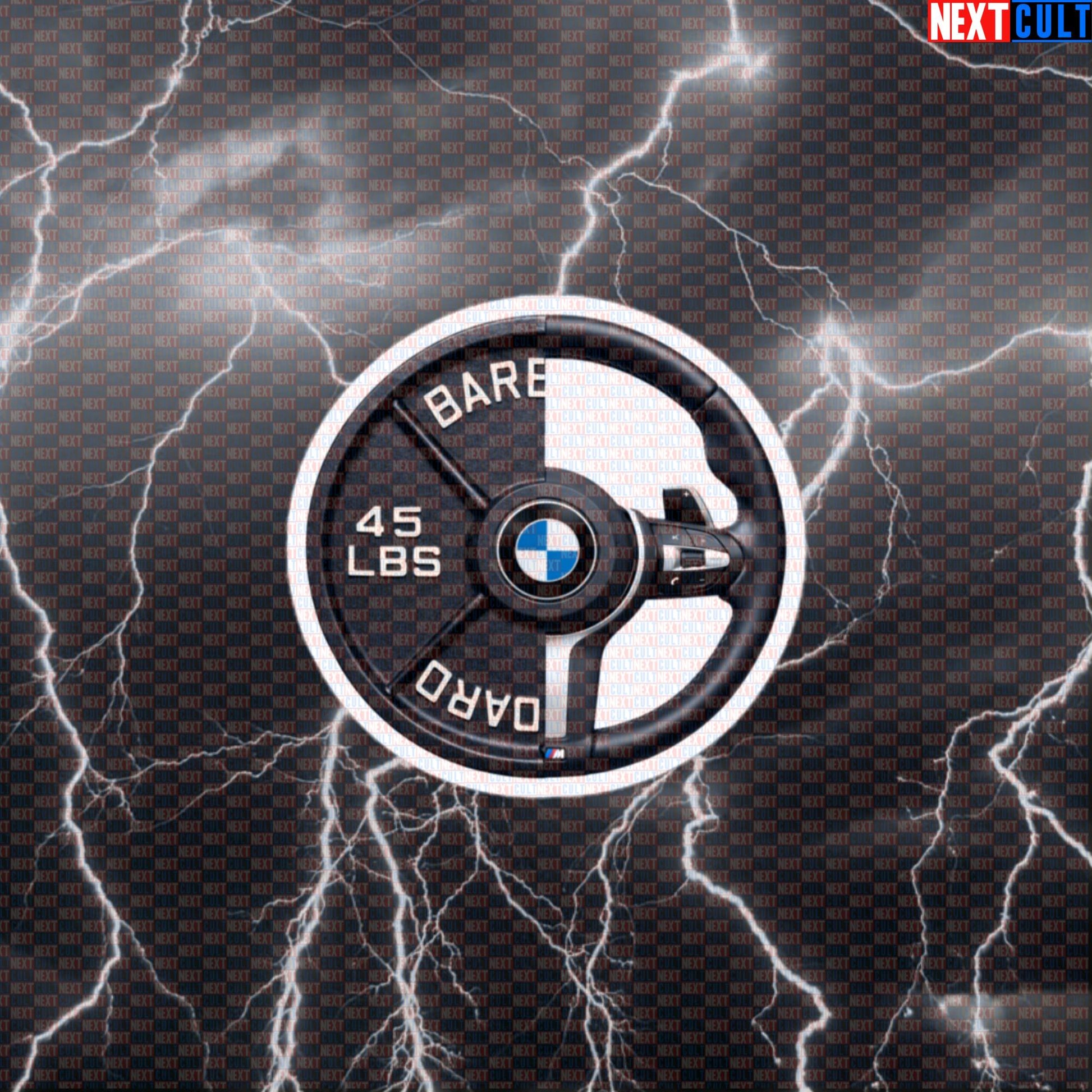 Steering Wheel Weight Plate Funny Gym Sticker 45LB Plate Cars & Weights Workout Sticker Decal Default Title Stickers Next Cult Brand