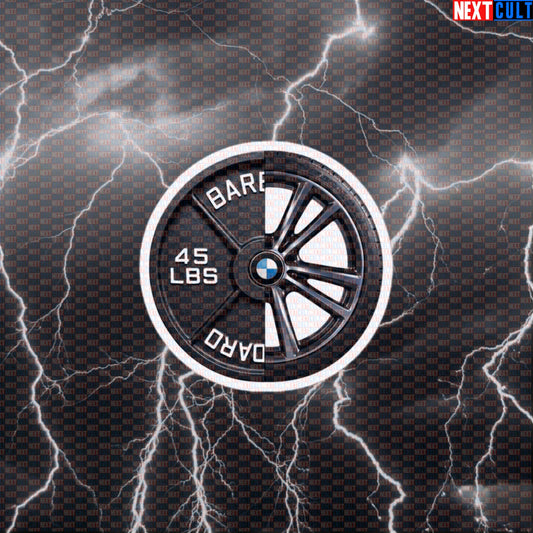Car Wheel Weight Plate Funny Gym Sticker 45LB Plate Cars & Weights Workout Sticker Decal Default Title Stickers Next Cult Brand
