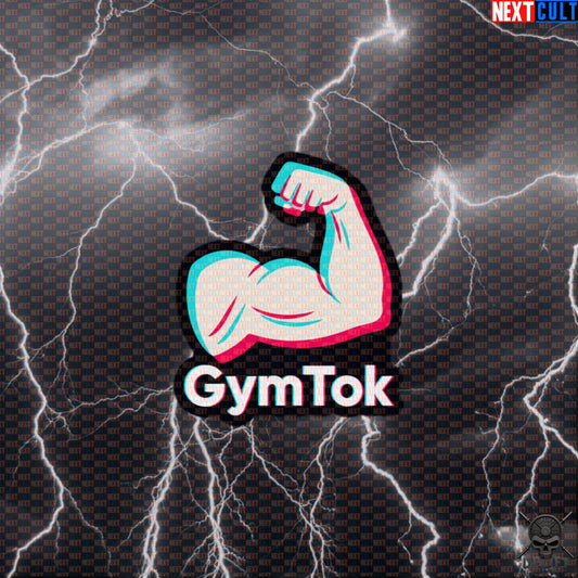 GymTok Sticker – TikTok Parody Bicep Gym Decal for Gymbros and Fitness Influencers Default Title Stickers Next Cult Brand