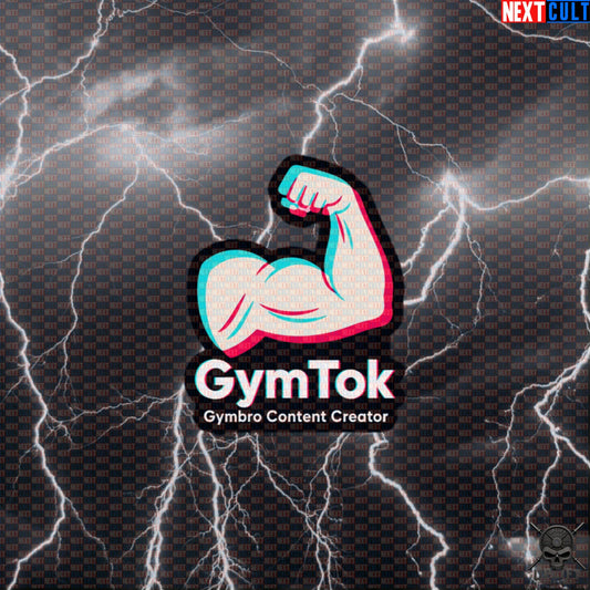 GymTok Sticker – TikTok Parody Bicep Gym Decal for Gymbros and Fitness Influencers Default Title Stickers Next Cult Brand