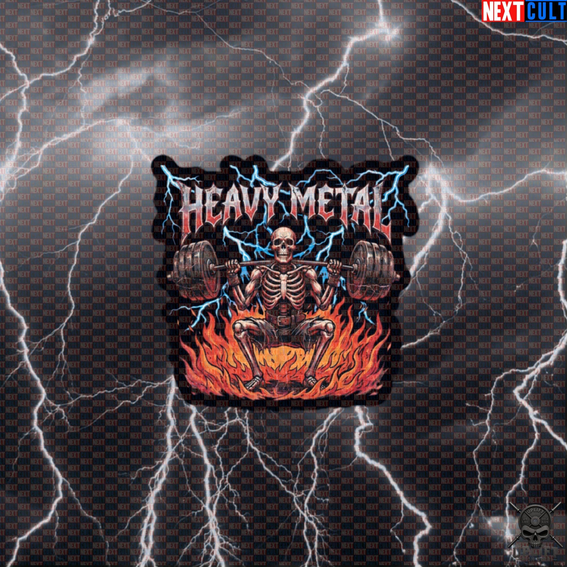 Heavy Metal Skeleton Squat Sticker for Powerlifters, Bodybuilders and Hardcore Gym Fans Default Title Stickers Next Cult Brand