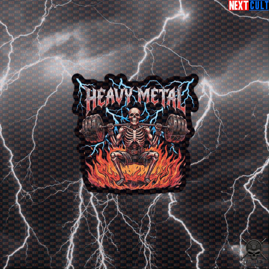 Heavy Metal Skeleton Squat Sticker for Powerlifters, Bodybuilders and Hardcore Gym Fans Default Title Stickers Next Cult Brand