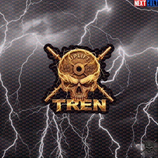 Tren Skull Gym Sticker for Enhanced Bodybuilding Fans, Hardcore Lifter Meme Decal Default Title Stickers Next Cult Brand