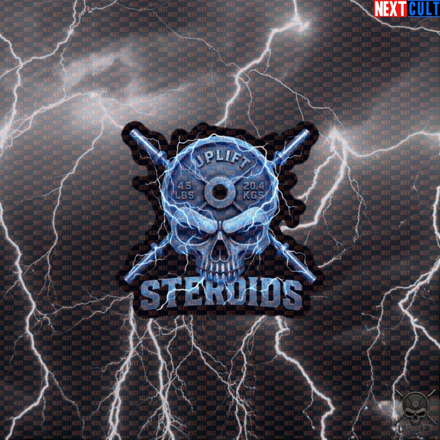Steroids Skull Gym Sticker for Enhanced Bodybuilding Fans, Hardcore Not Natty Lifter Decal Default Title Stickers Next Cult Brand