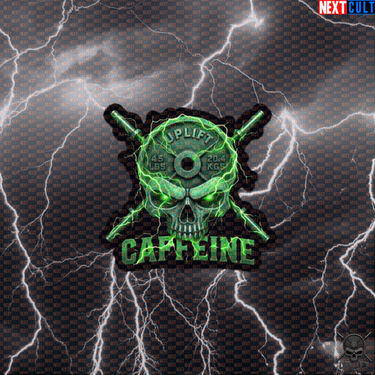 Caffeine Skull Sticker Coffee Gym Decal for Lifters Hardcore Workout Energy Gift Default Title Stickers Next Cult Brand