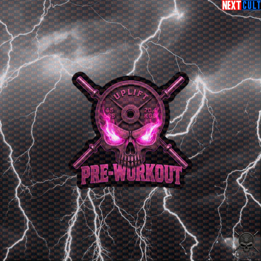 Pre-Workout Skull Sticker Hardcore Gym Decal for Lifters and Fitness Energy Default Title Stickers Next Cult Brand